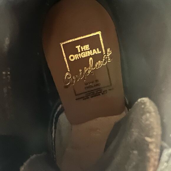 Original Gripfast Black Cap 6 Eye Steel Toe Leather Combat Boots Size 3.5 UK - Picture 7 of 14